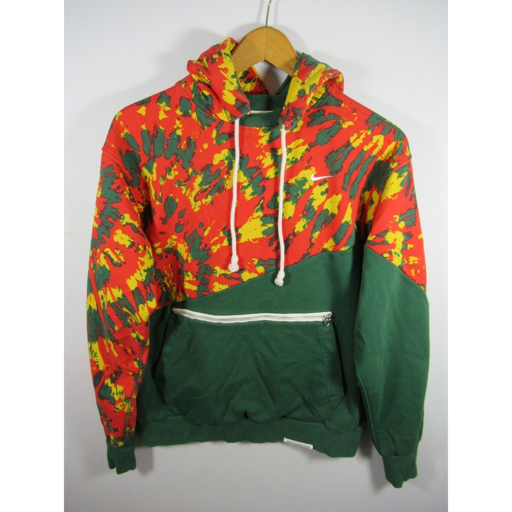 Nike Standard Issue Throwback Hoodie Men Small Green Pullover Sweatshirt ck6368